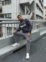 Толстовка мужская с зип-воротником "Moscow" серый