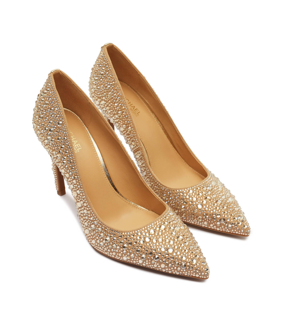 Кожаные туфли на шпильках alina Michael Kors - бежевый(40R4HNHP2S)