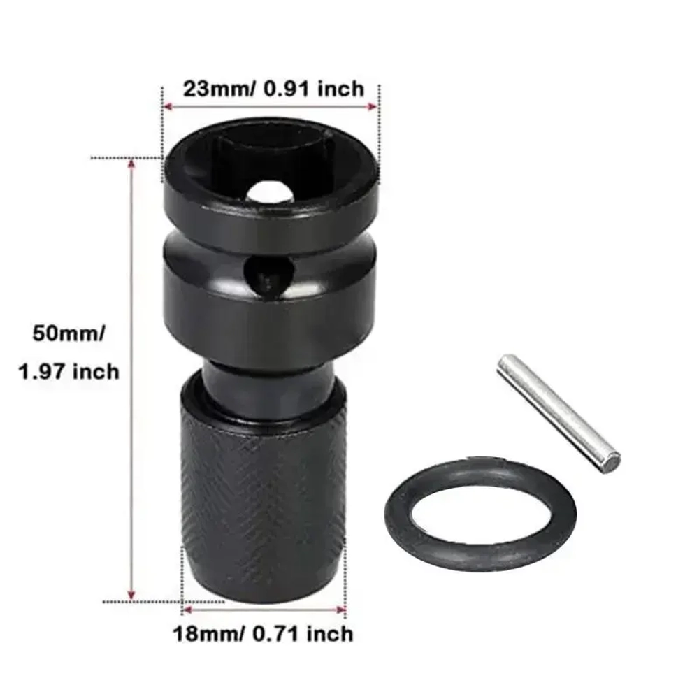 Патрон гайковерта 1/2" адаптер для бит переходник 1/4"