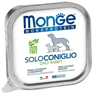 Monge Dog Solo 150 г кролик - консервы для собак (паштет)