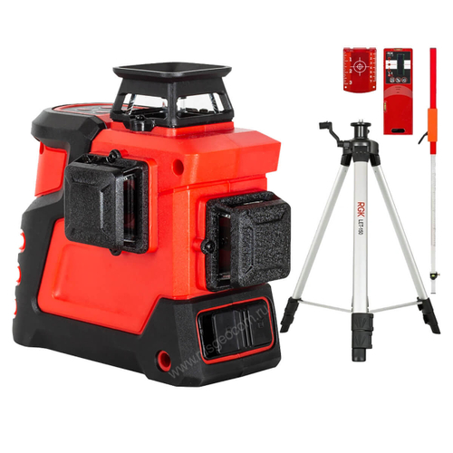 Комплект: лазерный уровень RGK PR-3R + штатив RGK LET-150, рейка RGK LR-2, приемник RGK LD-9, мишень RGK TP-1