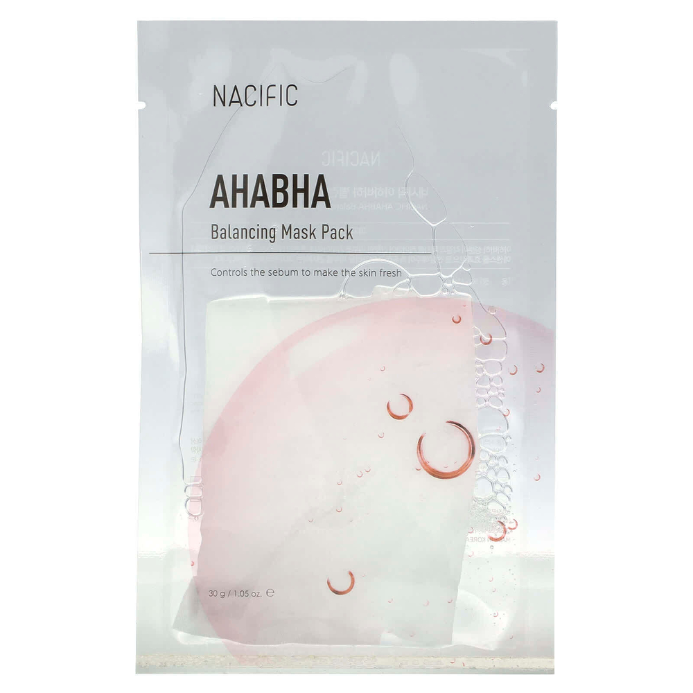 Nacific, AHA BHA, балансирующая маска для лица, 30 г (1,05 унции)