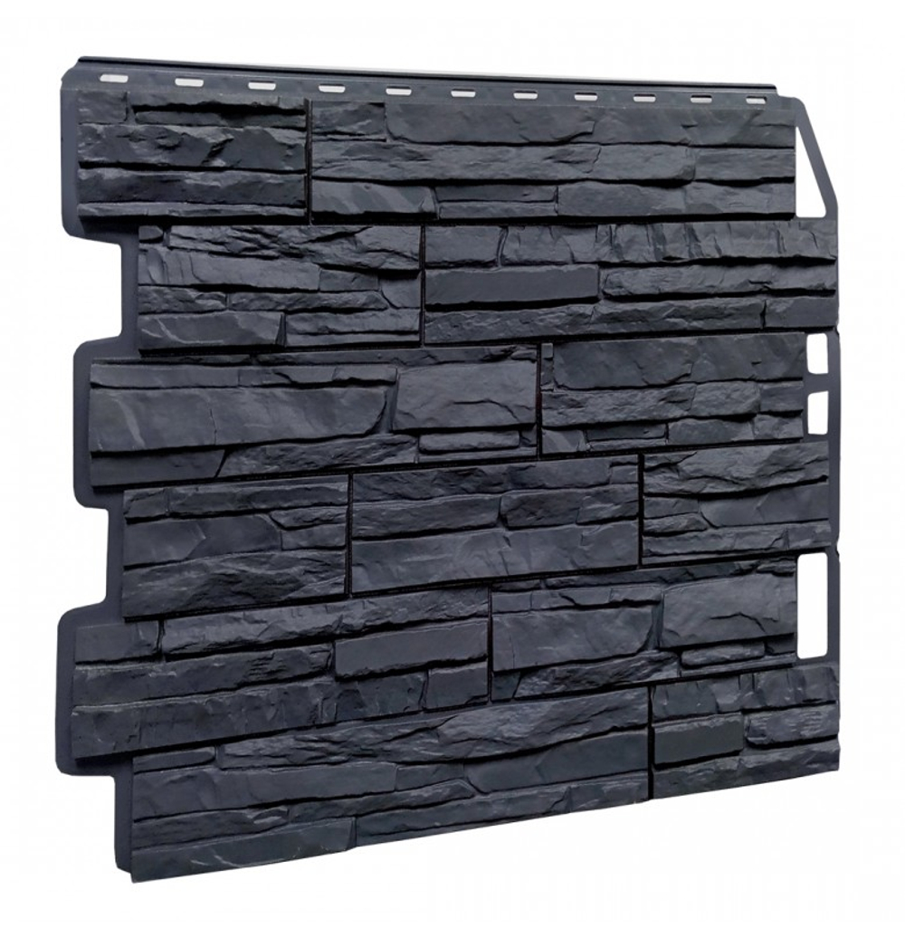 Фасадные панели (Цокольный Сайдинг) Fineber Скол Асфальт