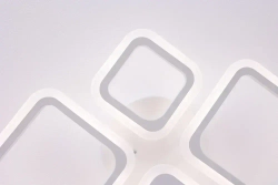 Люстра потолочная, светильник потолочный,Quedo-2+2 F, цвет белый, мощность: 72W. С Пультом в комплекте. Площадь освещения до 18м2. Люстра светодиодная