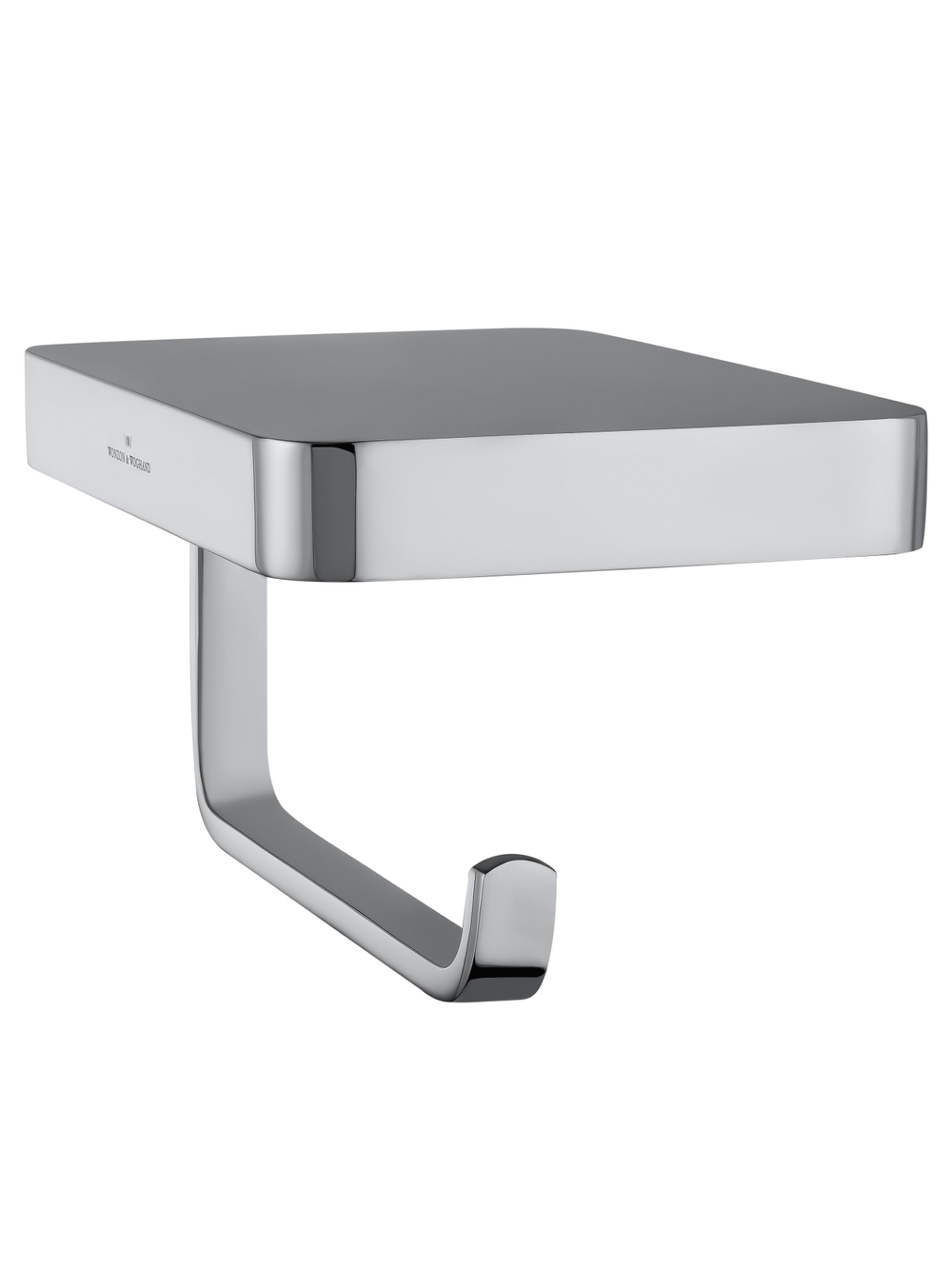 Держатель для туалетной бумаги с полкой WONZON & WOGHAND FLAT, Хром (WW-9736)