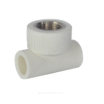 Тройник PP-R комбинированный белый Дн 20х3/4" ВР ZFPCL