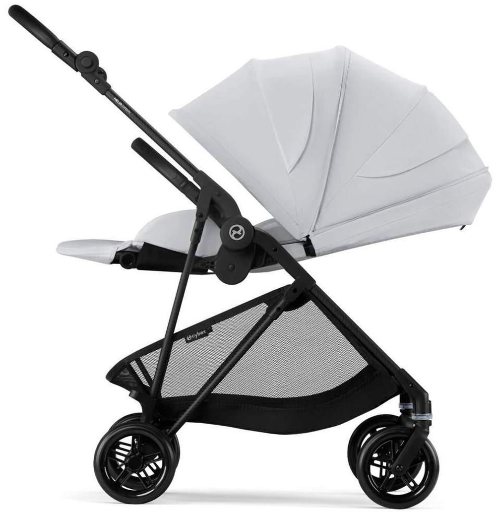 Коляска Cybex Melio Carbon 2 в 1 Fog Grey/Magic Black с дождевиками