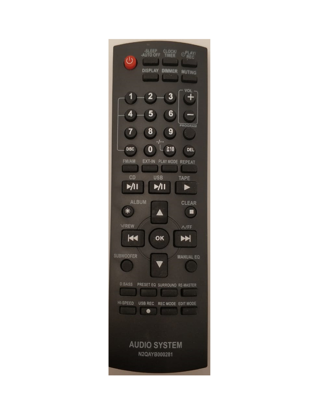 Пульт ДУ для Panasonic N2QAYB000281