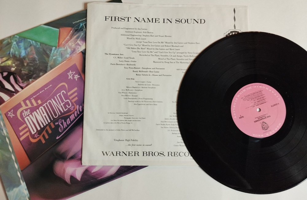 Винтажная виниловая пластинка LP The Dynatones Shameless (Germany 1988)
