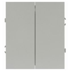 Переключатель ЭРА Arktik 16-1106-03 двойной 10АХ-250В алюминий | Эра Arktik