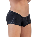 Черные трусы-хипсы со звездочками Illusion Latin Boxer (Размер: S) (Цвет: черный)
