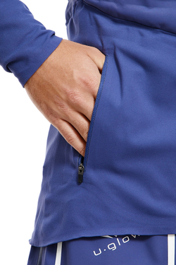 ЛОНГСЛИВ С ПУХОВОЙ ВСТАВКОЙ МУЖСКОЙ | DEEP COBALT