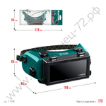 KRAFTOOL с откидным блоком, панорамные, очки газосварщика (1108)