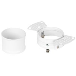 Светильник встраиваемый алюминиевый ЭРА KL99 WH безрамочный под штукатурку под лампу MR16 GU5.3 белый | Алюминиевые встраиваемые светильники