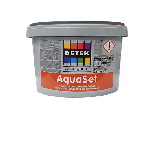 МАСТИКА АКРИЛОВАЯ BETEK AQUASET ГИДРОИЗОЛЯЦИОННАЯ 20КГ