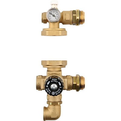 Насосно-смесительный узел STOUT - 1" (4-х ходовой клапан 30-60°C, без насоса)