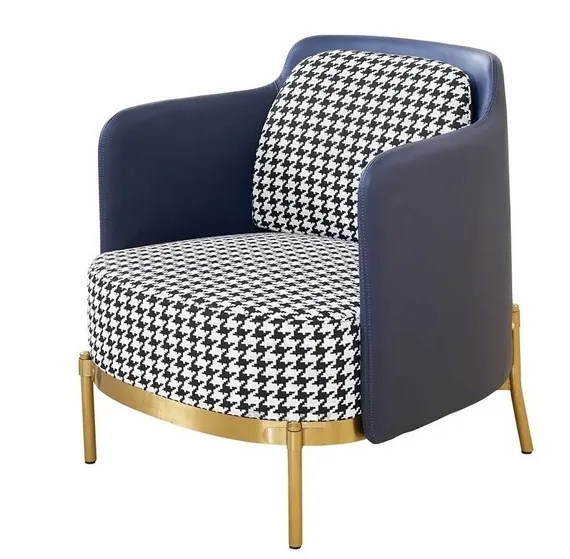 Кресло Pied de Poule, черно-белая гусиная лапка