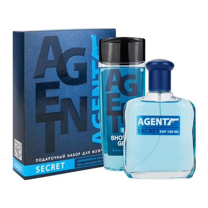 Косметический набор для муж. «Agent Secret» («Агент Секрет») (гель для душа 250 мл + п/в 100 мл)