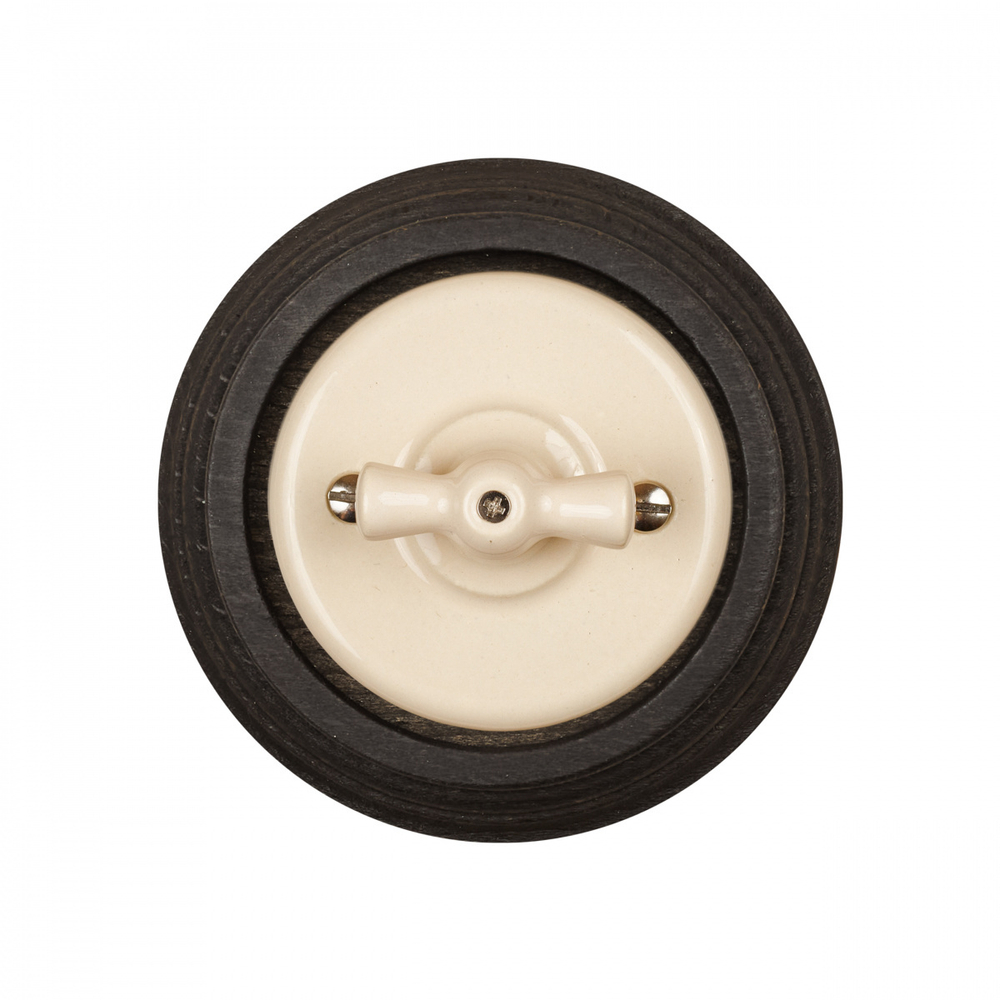 Выключатель 1кл., перекрестный, керамика, цвет песочное золото B1-203-04