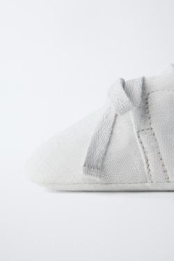 ZARA БОТИНКИ СО ШНУРОВКОЙ, СВЕТЛО-СЕРЫЙ