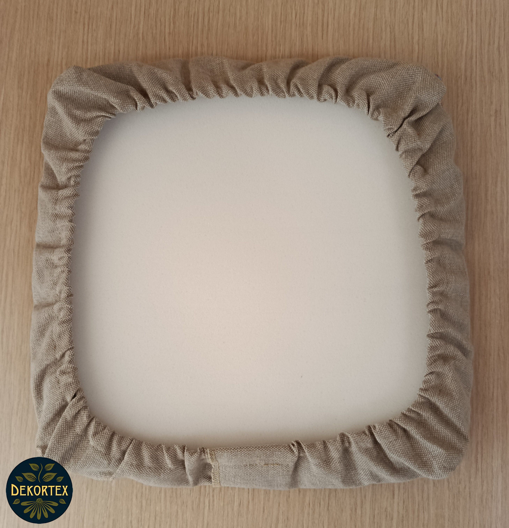 Набор чехлов на табурет из гобелена Лаванда и кружево (33х33 см) - 2шт