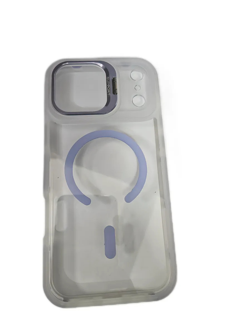 Прозрачный чехол Crystal Stand Case для iPhone 17 Pro Max