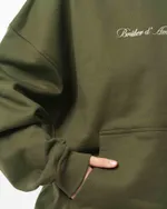 Купить Худи Bruler d'Amour Basic Logo оливковый Худи Bruler d'Amour Basic Logo оливковый
