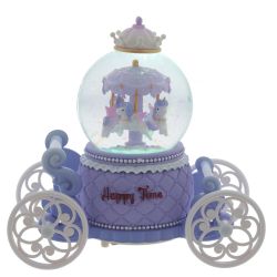 GAEM Фигурка декоративная "Карусель" в стекл шаре (муз, подсвет, вьюга, 2xAAA н/п), D8 см, L17 W9 H17 см