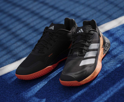 Мужские теннисные кроссовки Adidas Defiant Speed 2 M - core black/core black/lucid orange