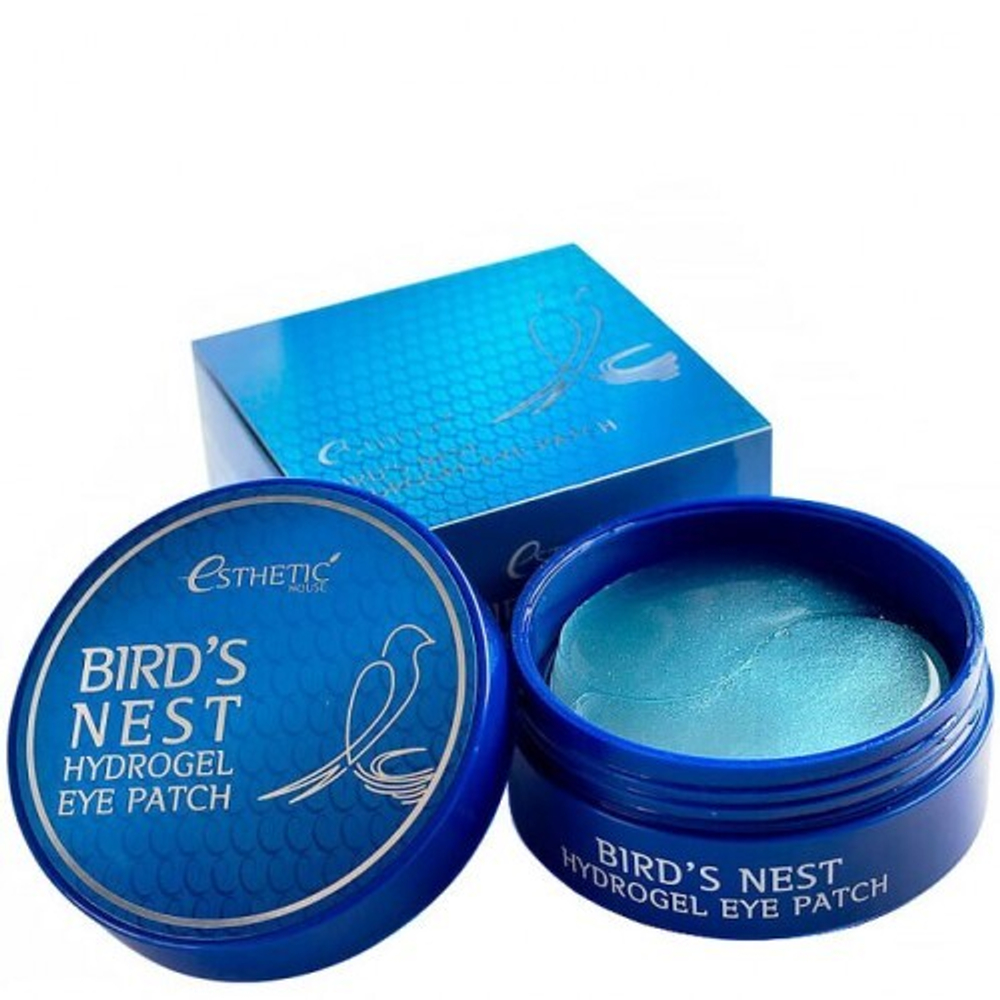 ESTHETIC HOUSE Гидрогелевые патчи для глаз с экстр. ЛАСТОЧКИНОГО ГНЕЗДА BIRD'S NEST HYDROGEL EYEPATCH, 60шт