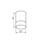 Накладной светильник на потолок KANLUX LUNATI GU10 W