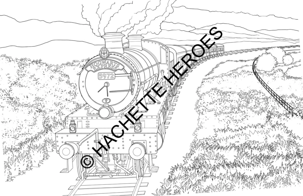 Hachette раскраска по номерам Poudlard - Le livre de coloriage officiel