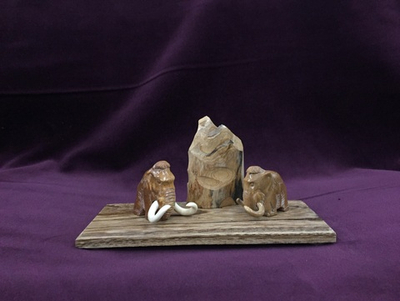 Визитница "Два мамонта"