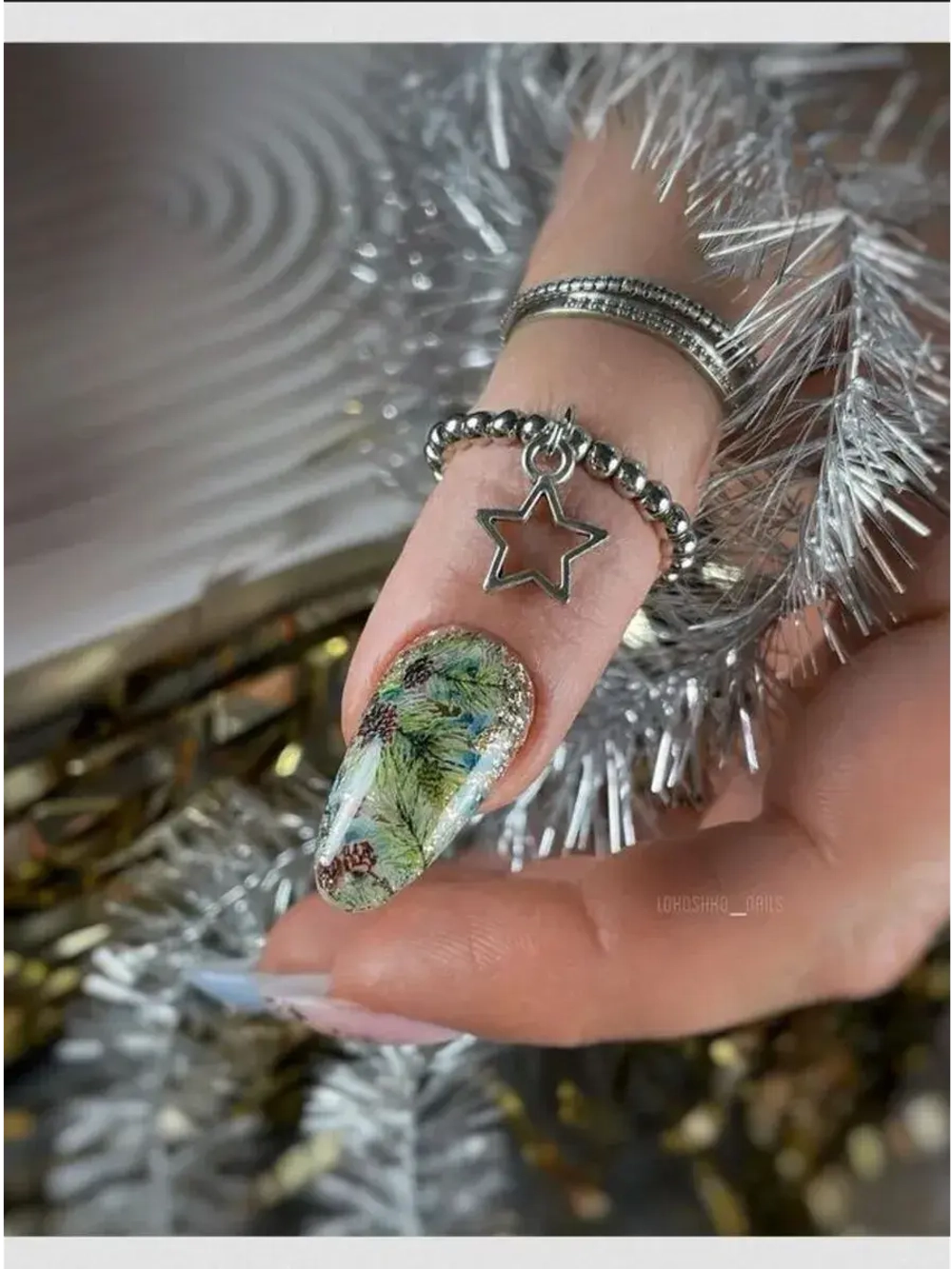 Lucky Rose Слайдеры наклейки для ногтей Foil 163