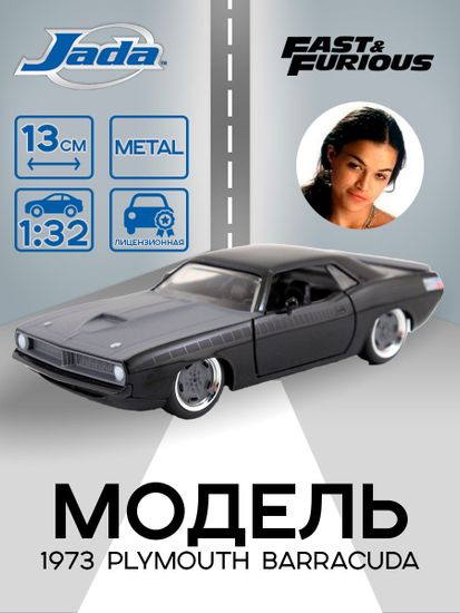 Модель Машинки Форсаж 1:32 1973 Plymouth Barracuda 97206