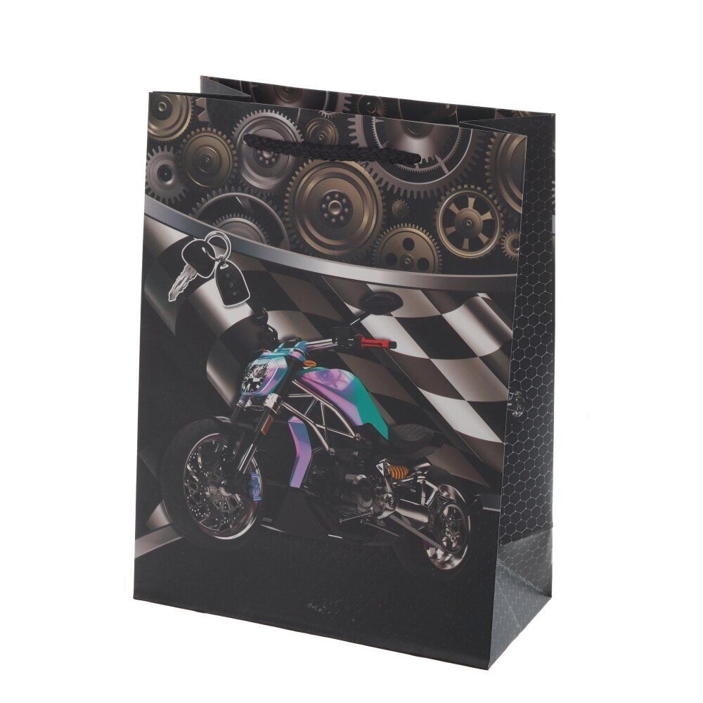 GAEM Пакет подарочный S (бумага 210г/м2, блок микс 12шт), L18 W8,5 H24 см, 4в.