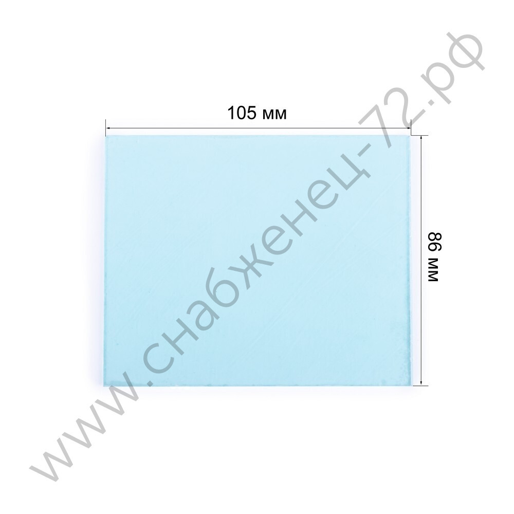 Поликарбонатное стекло внешнее 105х86мм (пр-во FoxWeld/КНР)