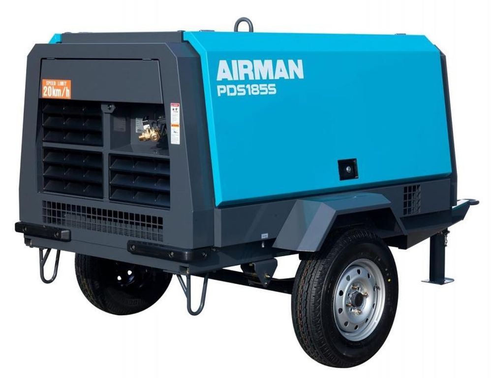 Винтовой компрессор Airman PDS185S на шасси