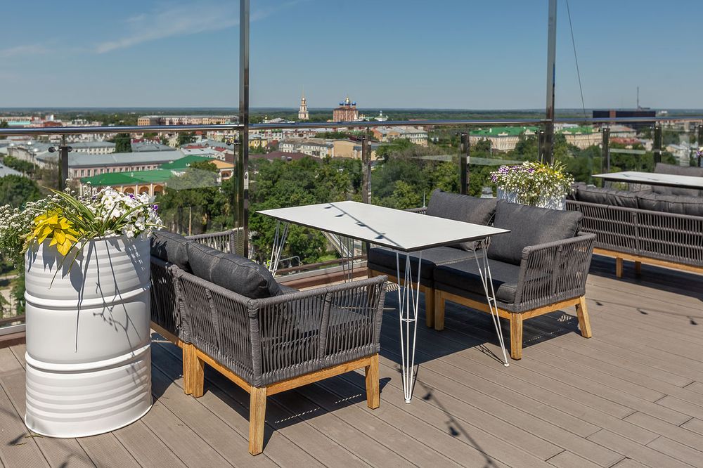 "Руссо" обеденный стол из HPL 150х80см, цвет "молочный"