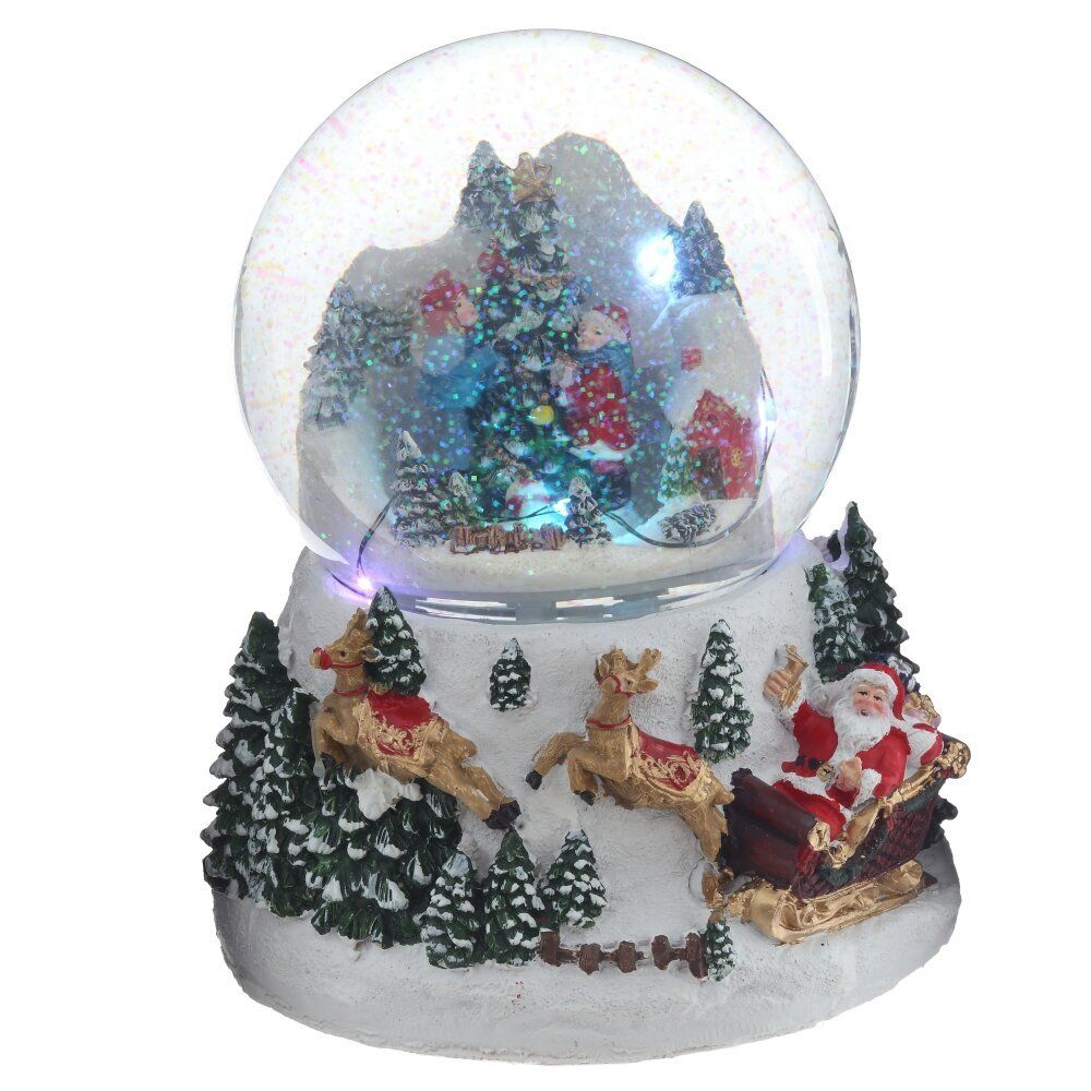 GAEM Фигурка декоративная "Рождество" в стекл шаре (свет, муз, вьюга, 3хAA), D 12 см, L15 W13,5 H19 см