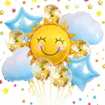 Воздушные шары 10 шт, 63см ,51*52см, 44см,12»/24см «Солнечный день»