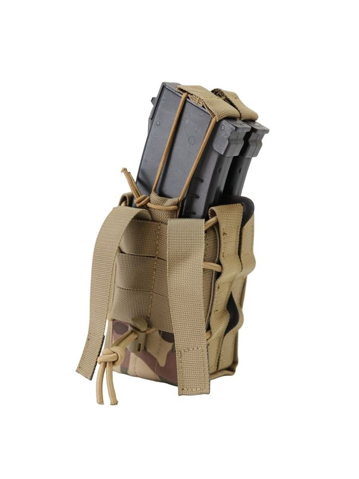 Подсумок без клапана двойной MOLLE (мультикам)