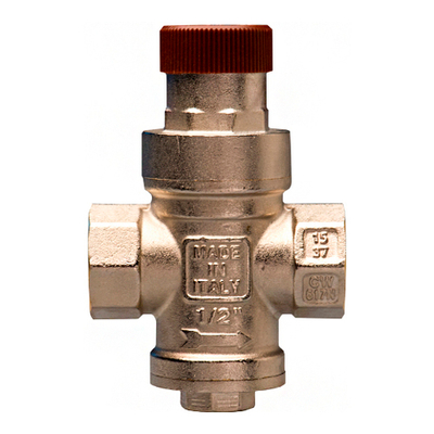 Регулятор давления поршневой STOUT - 3/4" (ВР/ВР, PN15, Tmax 80°С, с выходом для манометра)