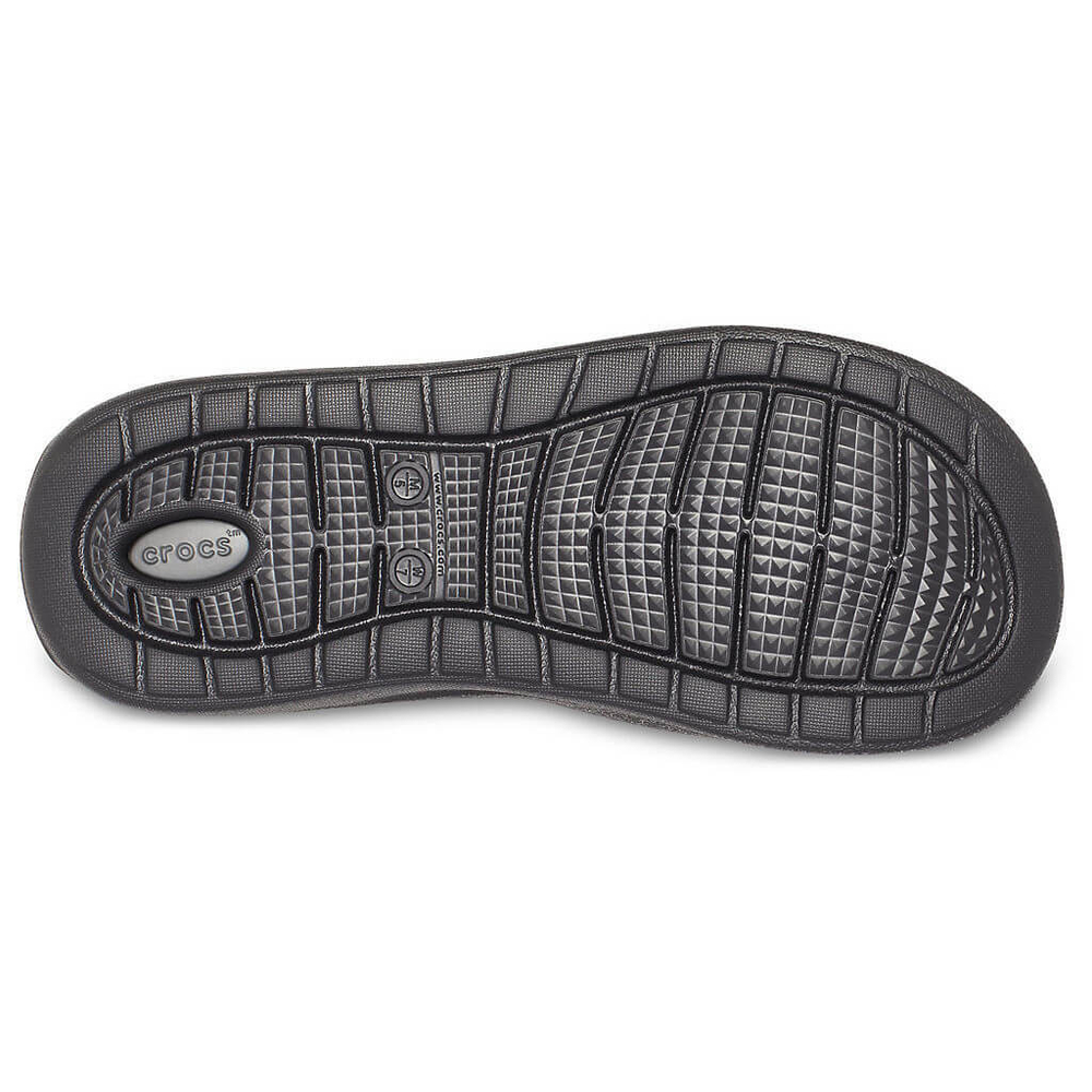 Шлепанцы Crocs LiteRide Flip Black Slate Grey