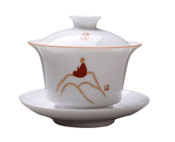 268118 Гайвань ДАО2 "Путь к знанию" 150мл, d=95мм, h=80мм, белый фарфор