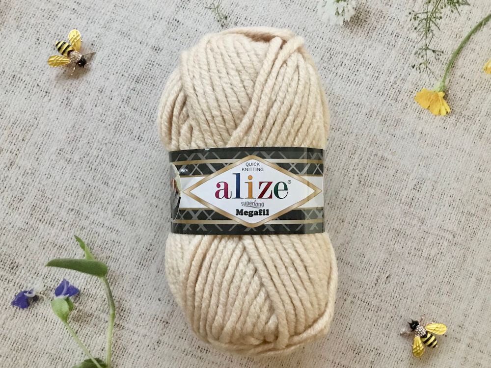 Пряжа ALIZE &quot;Superlana Megafil&quot; 310 медовый
