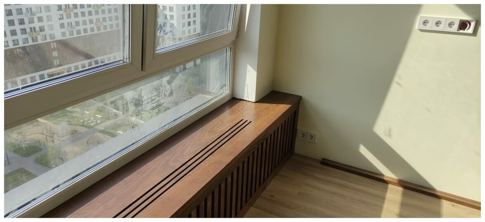 Подоконник МДФ в шпоне Дуба