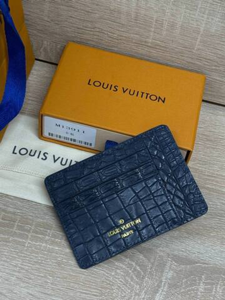 Картхолдер Louis Vuitton из кожи крокодила