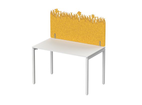 Экран фронтальный / боковой, с декором &quot;Зеленая поляна&quot;, без фурнитуры 80х1,2х60