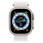 Apple Watch Ultra, 49 мм, корпус из титана, ремешок Ocean белого цвета